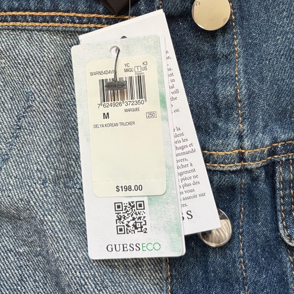 Guess Women's Delya Korean Trucker Denim Jacket - Picture 7 of 14